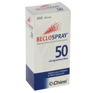 Beclospray 50 Microgrammes/dose, Solution Pour Inhalation En Flacon Pressurisé