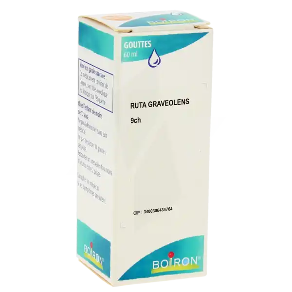 Boiron Ruta Graveolens 9ch Solution Buvable En Gouttes Flacon De 60 Ml