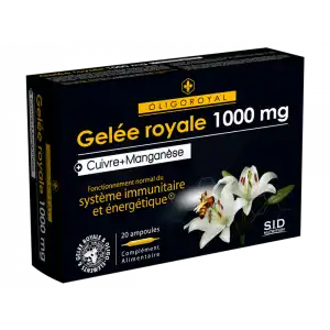 Sid Nutrition Oligoroyal Gelée Royale 1000 Mg Cuivre Manganèse _ 20 Ampoules De 10ml à MARSEILLE