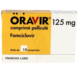 Oravir 125 Mg, Comprimé Pelliculé