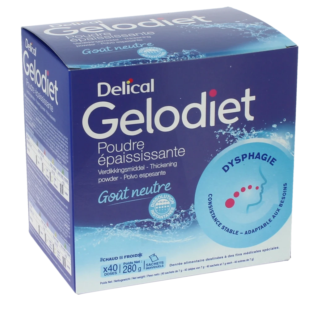 Gelodiet Poudre épaississante 40sachets /7g