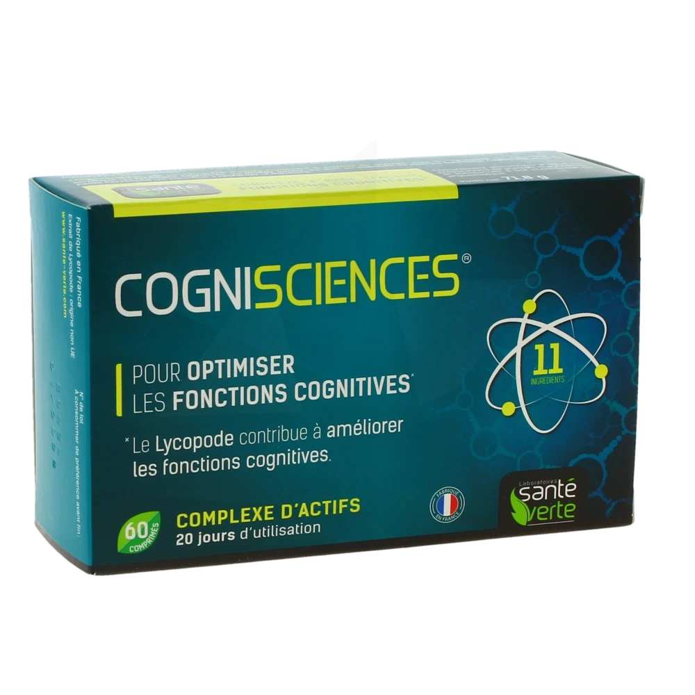 Santé Verte Cognisciences Comprimés Stimulation Cérébrale Boîte De 60