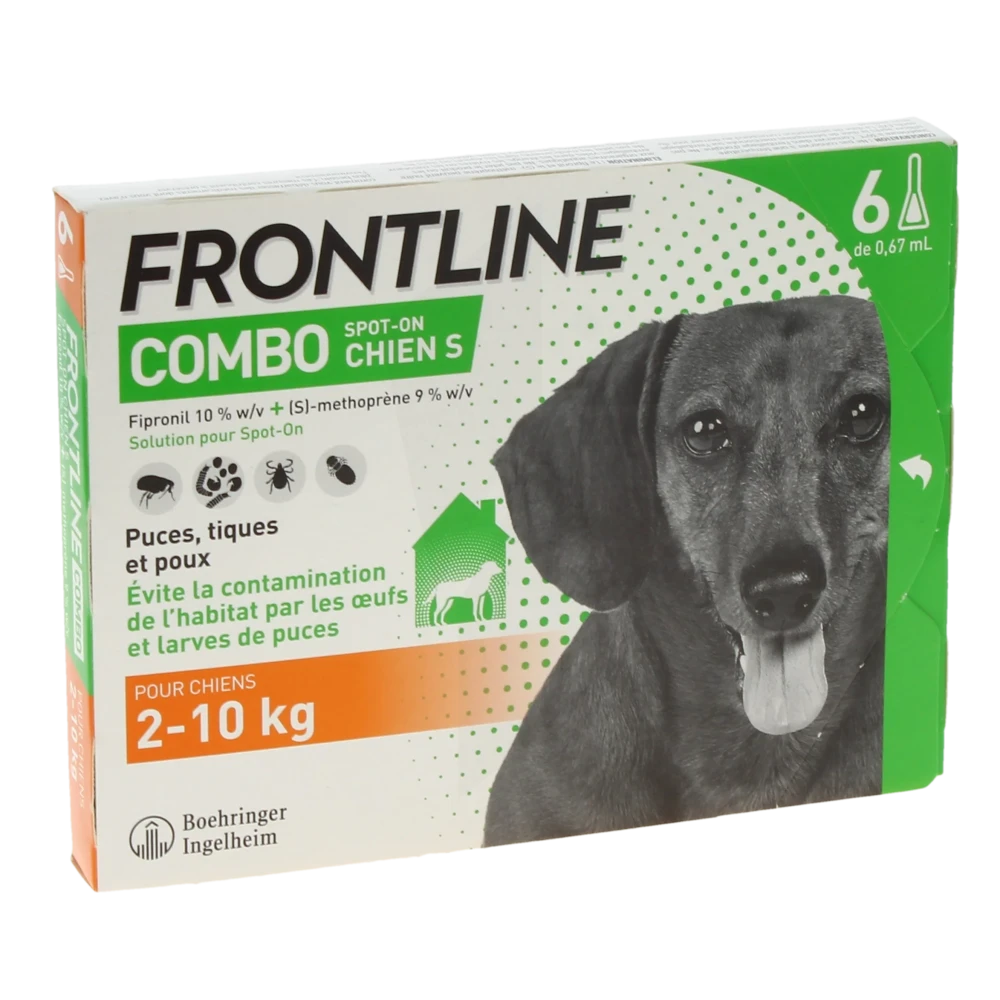 Frontline Combo 67,00 Mg / 60,30 Mg Solution Pour Spot-on Pour Chien S, Solution Pour Spot-on