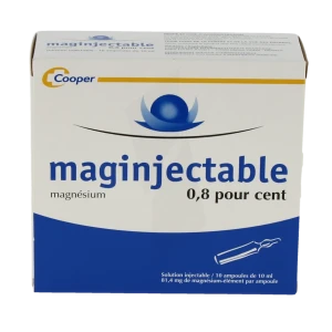 Maginjectable 0,8 Pour Cent, Solution Injectable