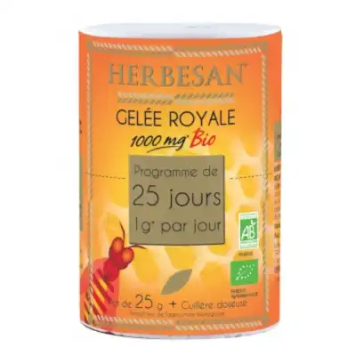 Herbesan Gelee Royale Bio Pot, Pot 25 G à Saint-Chef