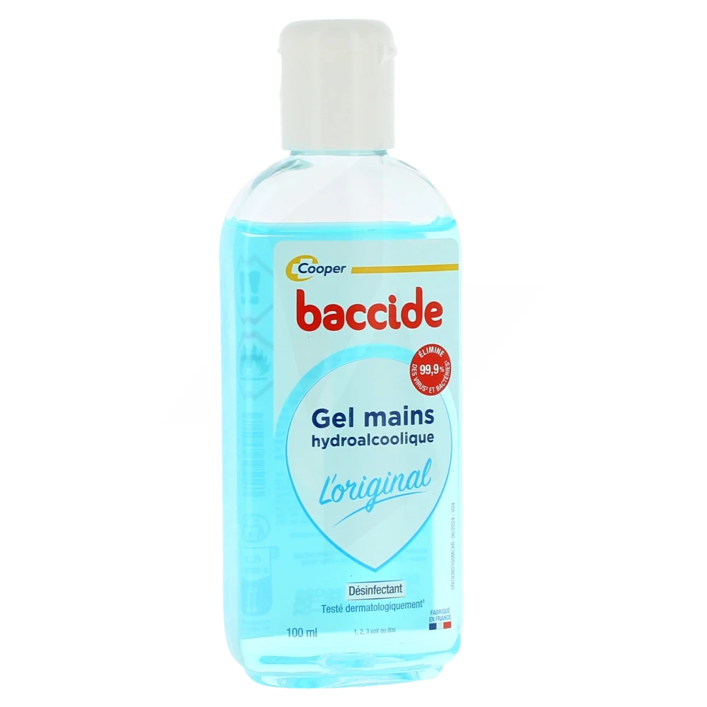 Baccide Gel Mains Désinfectant Sans Rinçage Flacon De 100 Ml