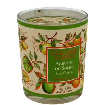 Collines De Provence Bougie Parfumée Agrumes Du Soleil Pot/180g à ANGLET