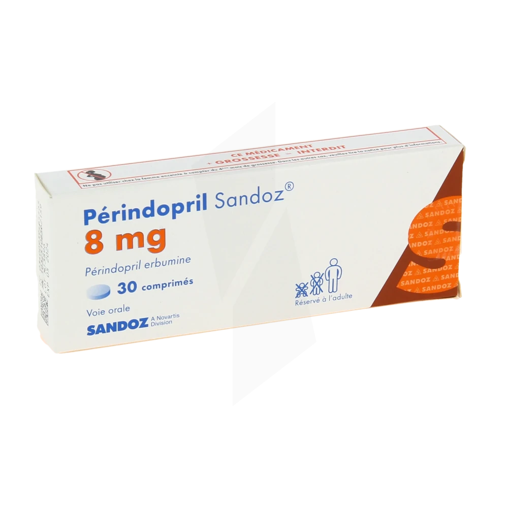 Perindopril Sandoz 8 Mg, Comprimé