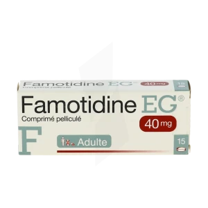 Famotidine Eg 40 Mg, Comprimé Pelliculé