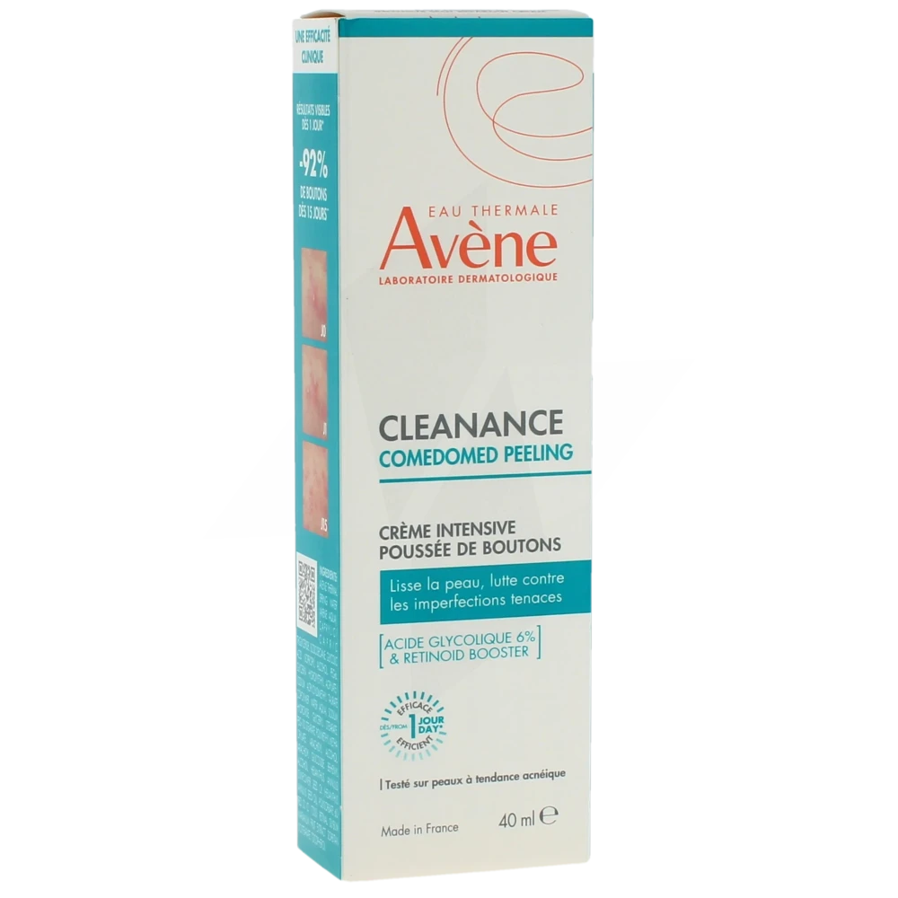 Avène Eau Thermale Cleanance Comedomed Peeling Crème Intensive Poussées De Boutons Tube De 40 Ml