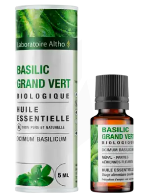 Laboratoire Altho Huile Essentielle Basilic Grand Vert Bio 5ml à Dijon