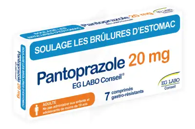 Pantoprazole Eg Labo Conseil 20 Mg Cpr Gastro-rés Plq/7 à PARON