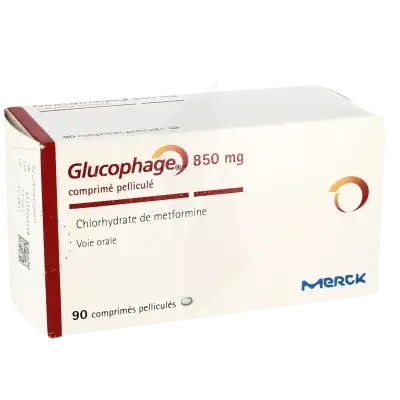 Glucophage 850 Mg, Comprimé Pelliculé à CUISERY