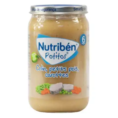 Nutribén Potitos Alimentation Infantile Colin Petits Pois Carottes Pot/235g à Gardanne