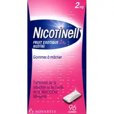 Nicotinell Fruit Exotique 2 Mg, Gomme à Mâcher Médicamenteuse à MANCIET