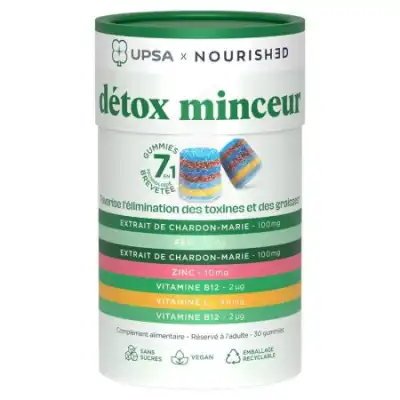 Upsa X Nourished Gummies Detox Minceur Gomme 7 En 1 B/30 à  JOUÉ-LÈS-TOURS