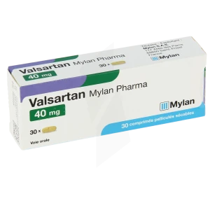 Valsartan Viatris 40 Mg, Comprimé Pelliculé Sécable