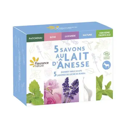 Fleurance Nature Coffret 5 Savons Au Lait D'Ânesse