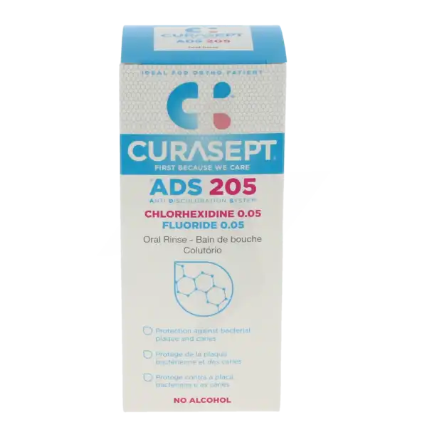 Curasept Ads 205 Mouthwash S Bain Bouche Fl/200ml