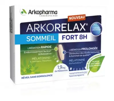 Arkorelax Sommeil Fort 8h Comprimés 2b/15* à MACON