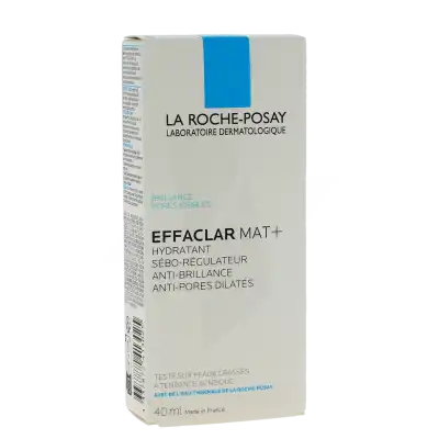 La Roche Posay Effaclar Mat Hydratant Sébo-régulateur Anti-brillance Anti-pores Dilatés Tube De 40 Ml à CLERMONT-L'HÉRAULT