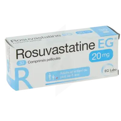 Rosuvastatine Eg 20 Mg, Comprimé Pelliculé à Abbeville