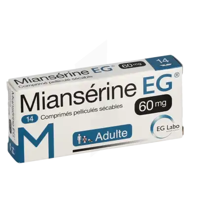 Mianserine Eg 60 Mg, Comprimé Pelliculé Sécable à LIVRON-SUR-DROME
