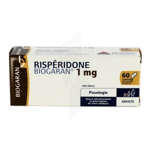 Risperidone Biogaran 1 Mg, Comprimé Pelliculé Sécable