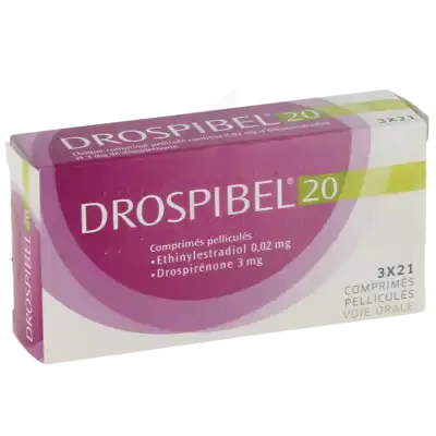 DROSPIBEL 0,02 mg/3 mg, comprimé pelliculé