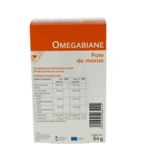 Pileje Omegabiane Foie De Morue 80 Capsules Marines