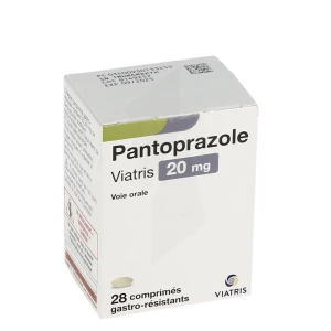 Pantoprazole Viatris 20 Mg, Comprimé Gastro-résistant