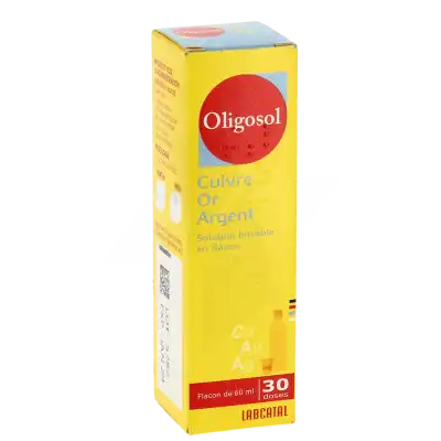 Oligosol Cuivre Or Argent Solution Buvable Flacon De 60ml à OULLINS