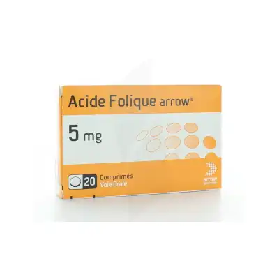 Acide Folique Arrow 5 Mg, Comprimé à ANGLET
