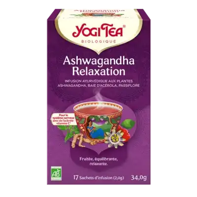 Yogi Tea Tisane Ashwagandha Relaxation Bio 17 Sachets à Castres