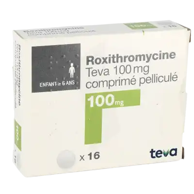 Roxithromycine Teva 100 Mg, Comprimé Pelliculé à SAINT-SAENS