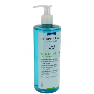 Teen Derm Gel Sensitive Gel Nettoyant Purifiant Fl Pompe/400ml à AIX-EN-PROVENCE
