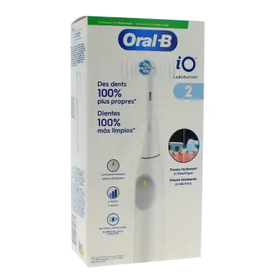 Oal B Io Laboratory 2 Brosse Dents électrique Blanche à Trelissac