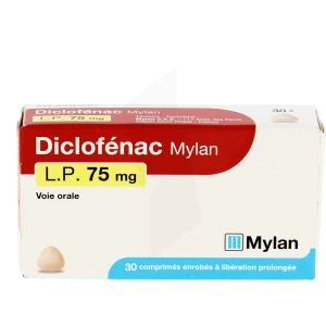 Diclofenac Viatris Lp 75 Mg, Comprimé Enrobé à Libération Prolongée