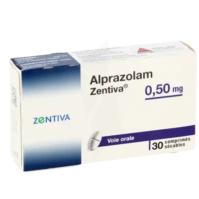 Alprazolam Zentiva 0,50 Mg, Comprimé Sécable à Saint-Médard-en-Jalles