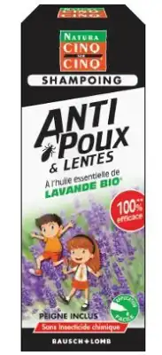 Cinq Sur Cinq Natura Shampooing Anti-poux Lentes Lavande 100ml à LA COTE-SAINT-ANDRÉ