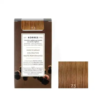 Korres Coloration Permanente à L'huile D'argan 7.3 Blond Doré Kit à LE PIAN MEDOC