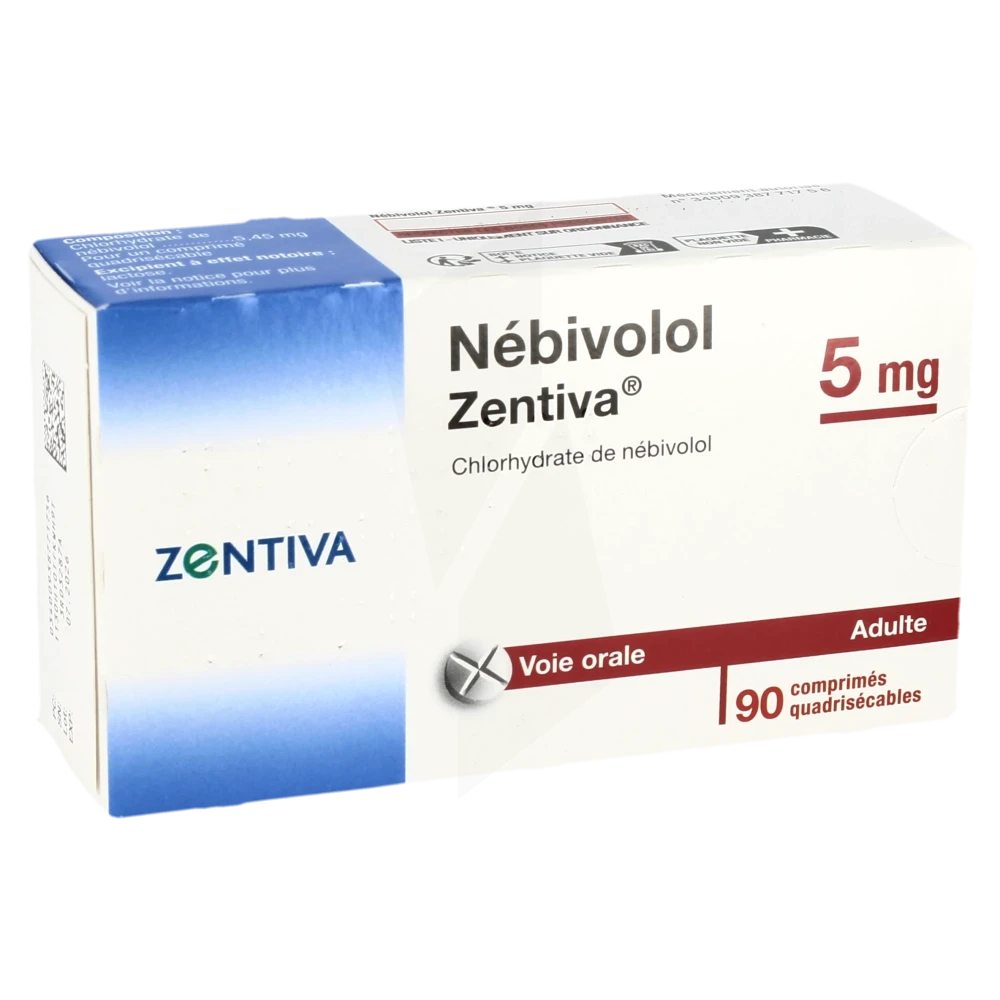 Nebivolol Zentiva 5 Mg, Comprimé Quadrisécable