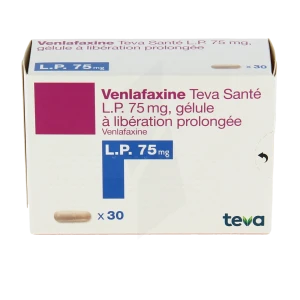 Venlafaxine Teva Sante L.p. 75 Mg, Gélule à Libération Prolongée