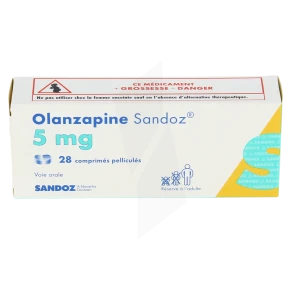 Olanzapine Sandoz 5 Mg, Comprimé Pelliculé