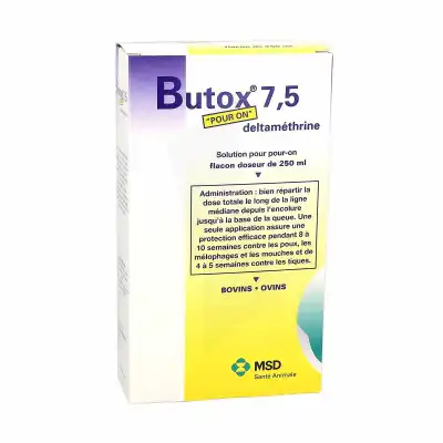 BUTOX 7,5 POUR ON, Solution pour pour-on
