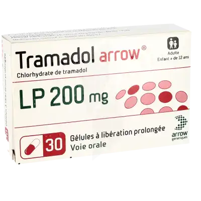 Tramadol Arrow L.p. 200 Mg, Gélule à Libération Prolongée à Ris-Orangis