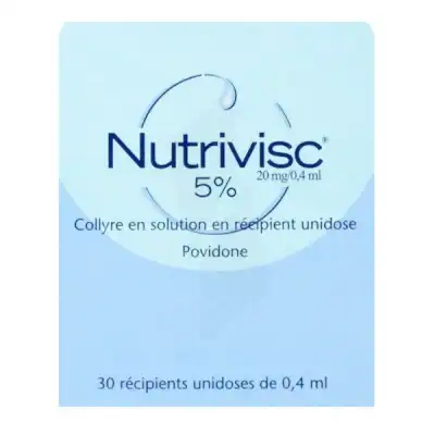 NUTRIVISC 5 % (20 mg/0,4 ml) Collyre sol en récipient unidose 30Unidoses/0,4ml