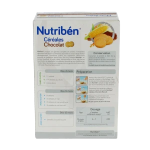 Nutribén Farine Céréales Chocolat Biscuité B/250g