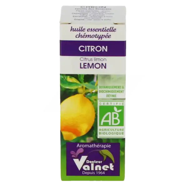 Docteur Valnet Huile Essentielle Bio, Citron 10ml