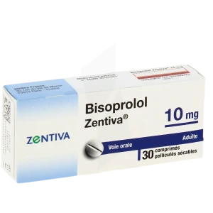 Bisoprolol Zentiva 10 Mg, Comprimé Pelliculé Sécable